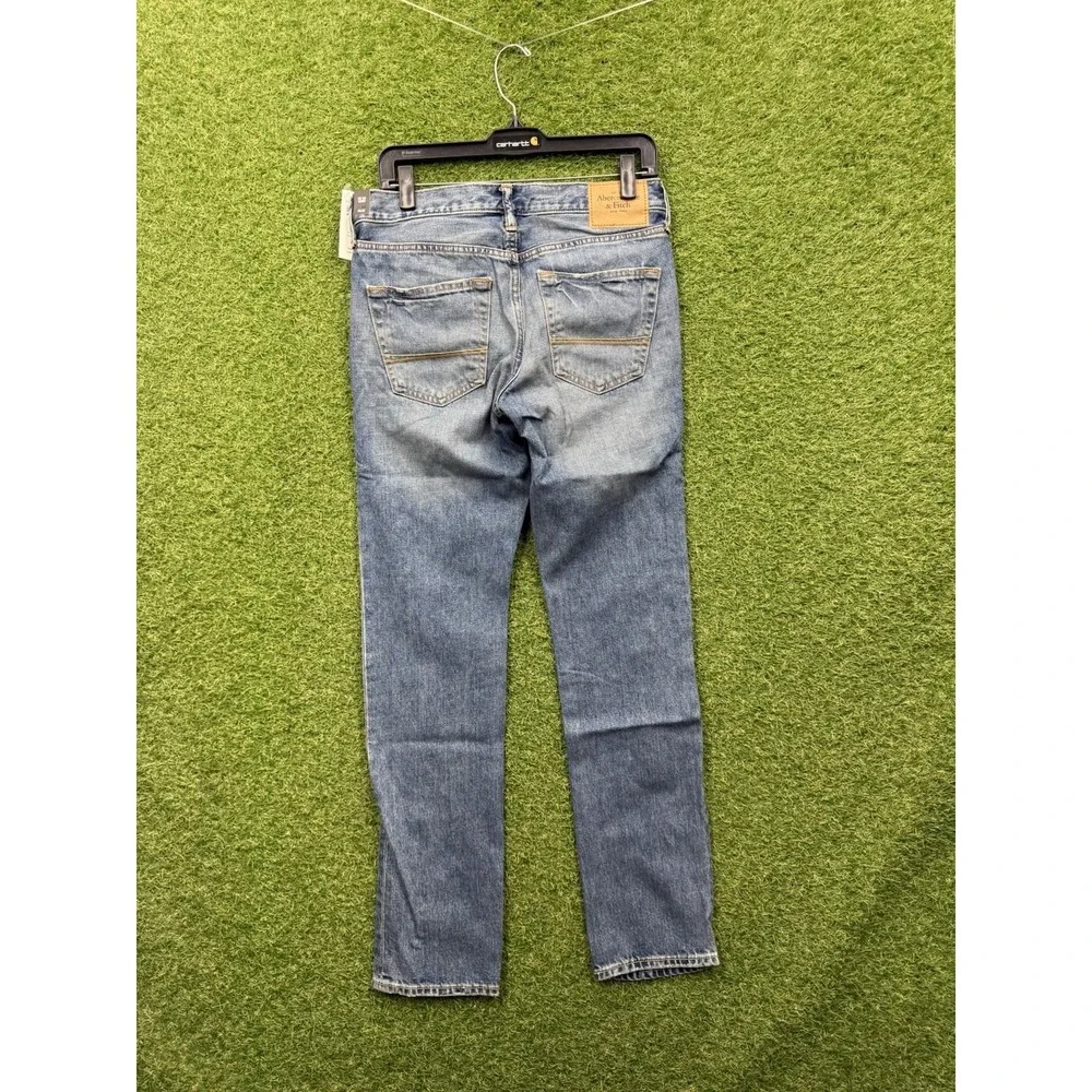 Abercrombie & Fitch Jeans Mens 30x32 The A&F Skinny Fit Medium Wash Denim NWT